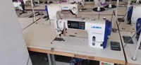 Haute vitesse Jukis DDL-9000C entraînement direct unique aiguille à coudre à point noué machine avec coupe-fil automatique