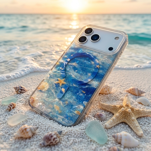 IMD Double Layer Magnetic Phone Case Iridescent Glitter Shine Antishock Protective Cover for iPhone 17 Air 16 15 14 Pro Max Plus