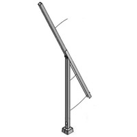 Poste de Luz Plegable Personalizado SLOER con Bisagra Central, Galvanizado, de Brazos Dobles o Simples, de 6m, 7m, 8m, 9m, 10m, 11m, 12m