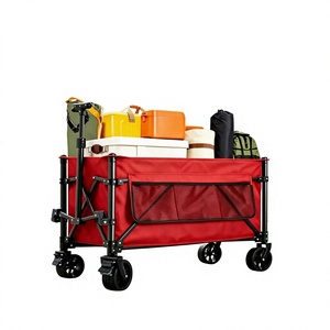 Chariot pliable robuste et multifonctionnel, idéal pour le camping et les courses, personnalisable - Product Image 1