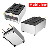Machine à pain et à gaufres au fromage électriques commerciales en gros, 5 pièces, en acier inoxydable, nouvelle, populaire, équipement de cuisine coréenne de rue