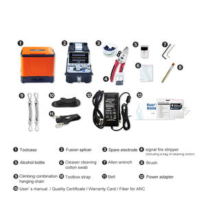เครื่องเชื่อมสายไฟเบอร์ FTTH AI-20 AI-10A เครื่องเชื่อมสายไฟเบอร์ AI-30อุปกรณ์ประกบไฟเบอร์ออปติก - Product Image 5