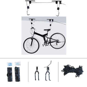 Support de <span class=keywords><strong>vélo</strong></span> mural <span class=keywords><strong>pour</strong></span> garage, rangement de <span class=keywords><strong>vélo</strong></span>, <span class=keywords><strong>crochet</strong></span> de suspension à poulie, support de <span class=keywords><strong>vélo</strong></span> pratique - Product Image 1