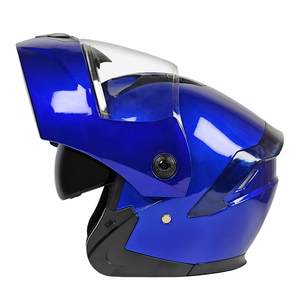 Mustang Smart Headset Holder Box Cool Light Blue Bike Unique <span class=keywords><strong>Integral</strong></span> Animal Full Face <span class=keywords><strong>Casco</strong></span> de motocicleta con gafas - Product Image 1