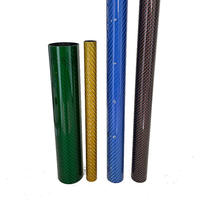 Tube en fibre de carbone 3K sergé/uni brillant/mat du fabricant, cadre de cerf-volant creux haute résistance, tissé et découpé CNC