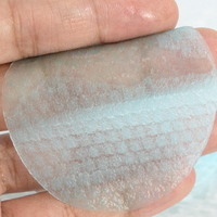 Lingettes démaquillantes réutilisables Meanlove Shanghai en coton semi-gel, fibres écologiques, véganes, 1 couche, motif fleur rose