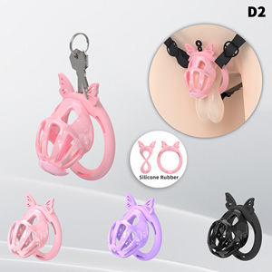 Nouvelle Cage de Chasteté 2026 Légère en Résine, Dispositif de Chasteté Masculin, Équipement de Bondage pour Hommes avec 4 Anneaux, Jouet Adulte - Product Image 1