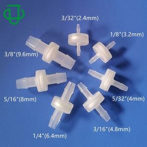 Petit filtre à air et à eau en maille en ligne en plastique HDPE de 4 mm 5/32 pouces, filtre en acier inoxydable, raccords lisses à barbelés, filtre en ligne - Product Image 4