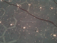 Tapis sensoriel en fibre optique LED 12V, design étoile en polyester doux, 1800x900mm, IP44, noir de luxe, télécommande, intensité réglable