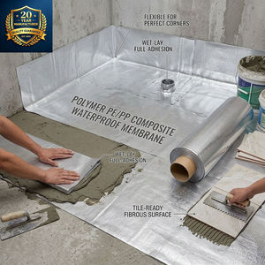 Membrane imperméable en polyéthylène et polypropylène haute résistance, en <span class=keywords><strong>rouleau</strong></span>, pour la protection contre l'humidité sous les <span class=keywords><strong>carreaux</strong></span> <span class=keywords><strong>de</strong></span> douche - Product Image 1
