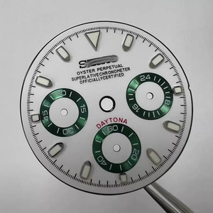 Nuevo Estilo de Esfera para Reloj con Diseño de Triple Ojo, Múltiples Colores Disponibles, 29.5MM, Verde Luminoso, Compatible con el Movimiento VK63 - Product Image 6