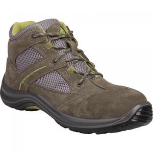 DELTA PLUS - VIRAGSPGV43 Botas de cuero y malla de ante gris-verde-S1P SRC-EAN 3295249172145 BOTAS DE SEGURIDAD - Product Image 1