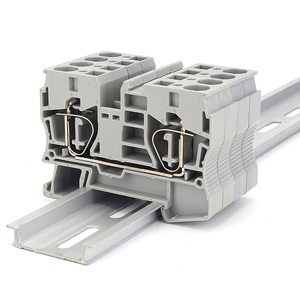 ST 10 nối mùa xuân lồng khối thiết bị đầu cuối Din Rail nhanh chóng dây 10mm ² khối thiết bị đầu cuối - Product Image 4
