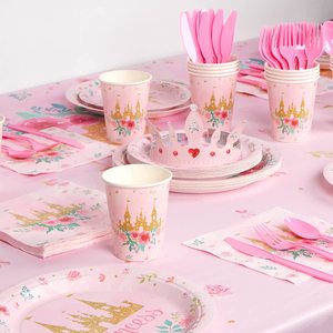 <span class=keywords><strong>Décoration</strong></span> de fête d'<span class=keywords><strong>anniversaire</strong></span> sur le thème de la <span class=keywords><strong>princesse</strong></span> <span class=keywords><strong>pas</strong></span> chère, fournitures de fête pour filles, gobelets en papier, assiettes, vaisselle, <span class=keywords><strong>décoration</strong></span> de fête de <span class=keywords><strong>princesse</strong></span> - Product Image 4