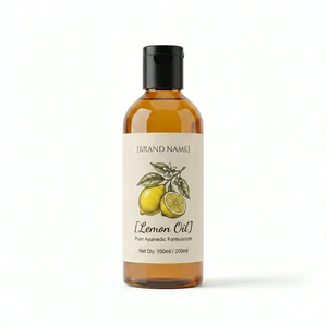Huile de citron de qualité supérieure, pure, naturelle, pressée à froid, huile essentielle pour la fabrication cosmétique, l'aromathérapie, les soins de la peau et des cheveux - Product Image 1