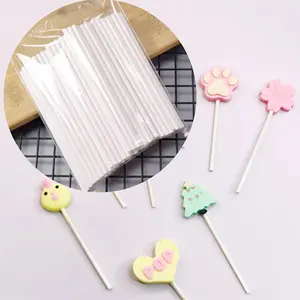 Lixsun 100 adet kek Cupcake Toppers sopa kek Pop gıda sınıfı kağıt şeker çikolata çerez sopa kek süslemeleri için Sticks