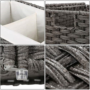 Kingwillow-Cesto de mimbre tejido a mano para <span class=keywords><strong>ropa</strong></span> <span class=keywords><strong>sucia</strong></span>, bolsa con forro de ratán sintético, para uso en el <span class=keywords><strong>baño</strong></span>, almacenamiento de <span class=keywords><strong>ropa</strong></span> <span class=keywords><strong>sucia</strong></span> - Product Image 6