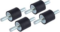 Supports de canette en caoutchouc anti-vibration de haute qualité coussinets anti-vibration en caoutchouc filetés mâles