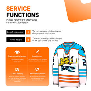 Ropa de Hockey Personalizada con Parche Bordado 'C' del Capitán, Servicio OEM, Camisetas Unisex 100% Poliéster, Marca PUCKPROS, Tela de 220g - Product Image 4