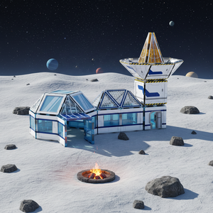 Jinxin Nouveauté : Blocs <span class=keywords><strong>de</strong></span> <span class=keywords><strong>Construction</strong></span> Magnétiques pour Enfants, Base Spatiale, Jouet Éducatif pour 3-6 Ans - Product Image 2