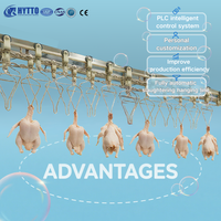 Ligne automatique d'usine d'abattoir de poulet de production à grande échelle avec l'équipement d'abattage de composant de moteur de noyau