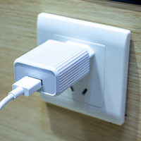 Nouvel adaptateur de voyage européen USB-C, chargeur mural type C avec câble pour iPhone et tous les téléphones mobiles Android