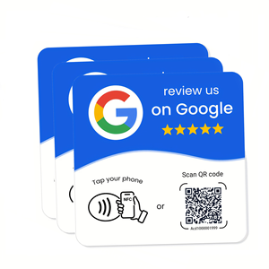 Carte NFC en acrylique pour avis Google, impression de logo personnalisée, étanche, puce NTAG213 RFID pour support d'avis de restaurant/café/hôtel/magasin - Product Image 4