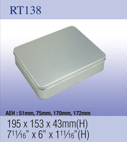 Boîte en fer blanc rectangulaire de luxe personnalisée de qualité alimentaire, en métal imprimé, vente en gros, pour bonbons, biscuits, emballage cadeau de festival