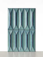 Carrelage céramique 3D en relief, fait main, concave, brillant, couleur Teal, style métro, le plus populaire, artistique, vintage, pour extérieur, salle de bain et crédence de cuisine