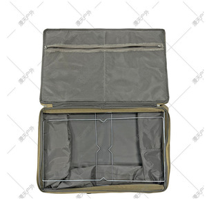 Large Capacity <b>Canvas</b> Storage <b>Box</b> Multifunctional Outdoor Picnic Camping Equipment Khaki Rectangle - Product Image 4