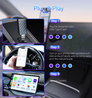 Adaptateur portable sans fil CarPlay et Android Auto OEM ODM avec garantie d'un an - Contrôle vocal et cartes en ligne