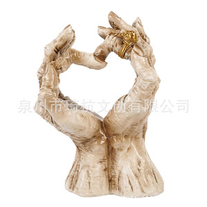 Ornement de main de squelette en résine pour Halloween, décoratif pour l'intérieur, l'entrée de la maison, le salon, cadeau - Product Image 5