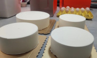 Máquina para Glasear Pasteles de 4-12 Pulgadas, Máquina para Untar Crema en Pasteles de Cumpleaños, Equipo para Recubrir y Hornear Pasteles