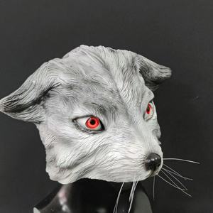 Máscaras de Zorro de Látex Realistas para Halloween, Disfraz de Mascota, Máscara de Goma de Látex para <span class=keywords><strong>Perro</strong></span>, Accesorios de Disfraces, Máscaras de Fiesta - Product Image 2