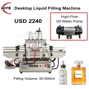 Máquina Automática de Llenado de Líquidos HZPK para Botellas de Agua, Cosméticos, Lociones, Leche, Aceites Esenciales y Jugos, con Funciones de Llenado, Tapado y Etiquetado - Product Image 4