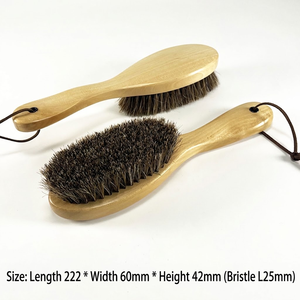 Cepillo <span class=keywords><strong>para</strong></span> Zapatos de Madera de Haya con Crin de Caballo, Mango de Madera, Cuero y Ante, <span class=keywords><strong>para</strong></span> Limpieza y Pulido, Venta al por Mayor - Product Image 5