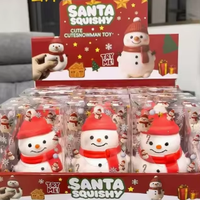 Ensemble de jouets sensoriels anti-stress à rebond lent pour les fêtes, en TPR, Père Noël, Bonhomme de neige, Renne, Citrouille, Fantôme, Cadeau de Noël