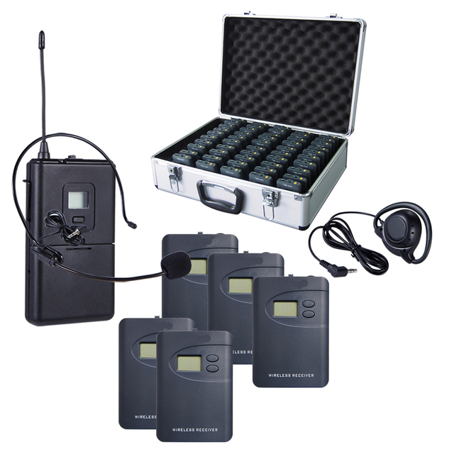 Wireless Tour Guide System Channel Display Digital Wireless Receiver