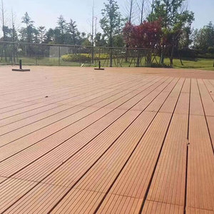 Pavimento in bambù moderno per esterni, spazzolato, antiscivolo, in bambù intrecciato carbonizzato, a spina di pesce, composito, per decking da giardino - Product Image 1
