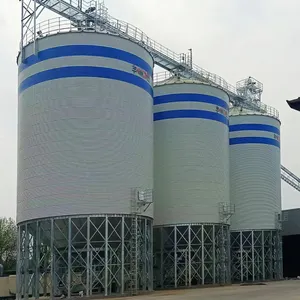 500tons 1000tons grain storage steel silo galvanized steel grain bins for animal feed