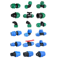 Prise HDPE à connecteur rapide PN16 de l'usine chinoise et raccords d'irrigation de 50mm pour le traitement de surface lisse des tuyaux en polyéthylène