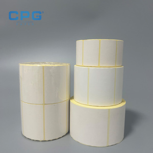 Wholesale Eco Friendly BPA Free Self Adhesive Label <b>Paper</b> Waterproof Top Coated Thermal Shipping Barcode Labels Rolls - Product Image 1