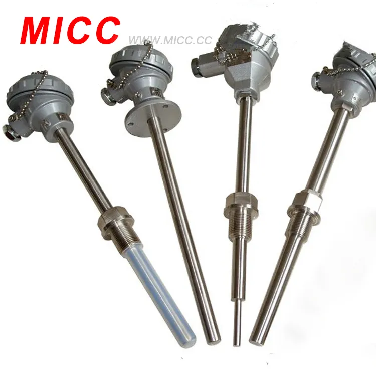 Pt100 MICC High Temperature Resistance PT100 RTD With Protection Thermowell With Low Price