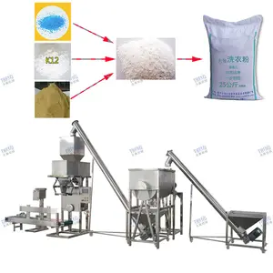 Spice Powder food powder mixing line machine, mixing machine and automatic filling machine process line