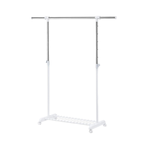 Organizador de armario rodante de alta resistencia, estante de ropa de un solo nivel con ruedas para sala de estar para colgar ropa y zapatos - Product Image 4