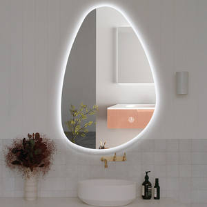 36x28 Zoll Unregelmäßig Geformter Badezimmer-Wandspiegel, Rahmenlos, LED-Beleuchtet mit Einstellbarer Helligkeit - Product Image 6