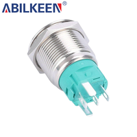 Interrupteur de verrouillage étanche en acier inoxydable avec lampe LED Interrupteur à bouton-poussoir IP67 en métal