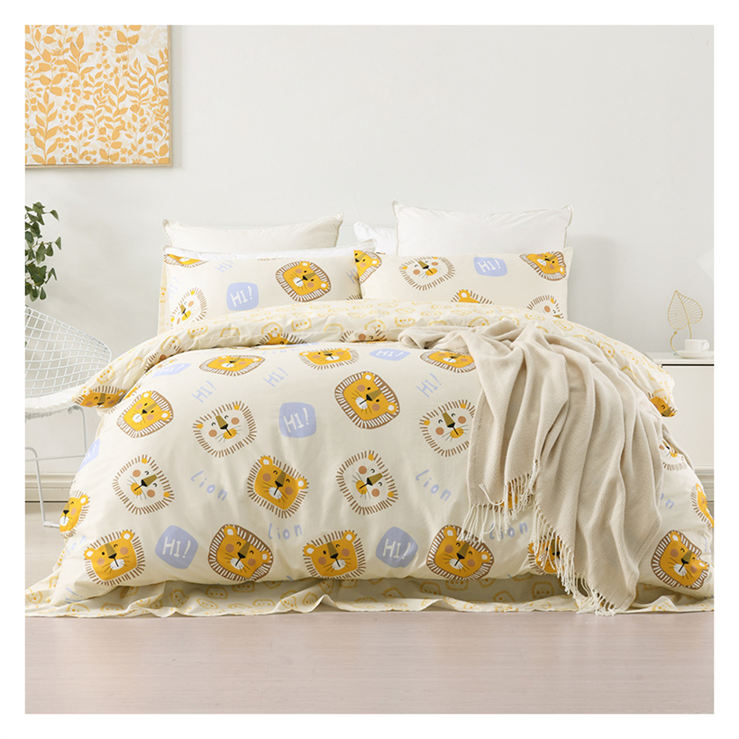 Vente en gros de housse de couette douce 100% coton pour enfants Ensemble de literie pour enfants pour garçons