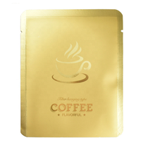 Sachet de café filtre personnalisé imprimé en gravure 10x12,5 cm, forme oreille suspendue, en aluminium pour emballage alimentaire de café