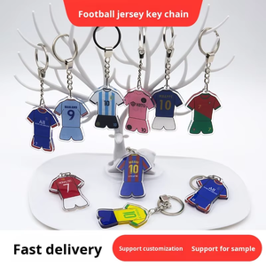 Llavero de Jersey con Estrella de Dibujos Animados 2026, Regalo de Fútbol Acrílico Personalizado para Aficionados, París Liverpool - Impresión Digital - Product Image 5